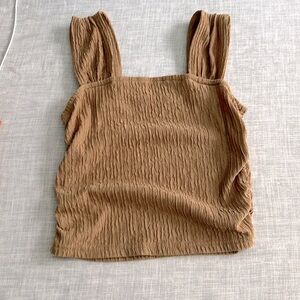 NWOT Tan/Brown Top